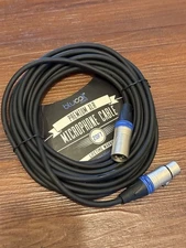 Blucoil Audio 20-FT Balanced XLR Cable with 24 AWG Copper Wire and PVC Jacket -