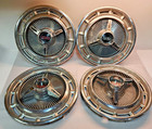Vintage 60s Chevy SS 14" Hub Cap Set of 4 65-69 Impala, Chevelle, Nova.