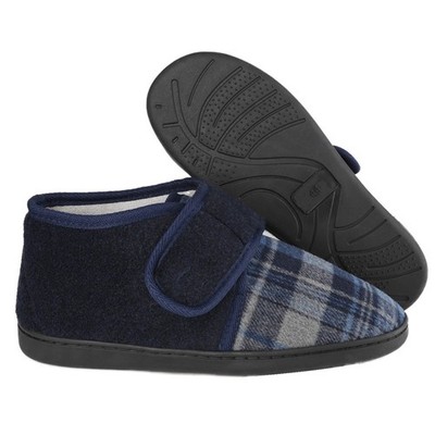 riemot Herren Hausschuhe Memory Foam Pantoffeln Klettverschluss 41-47 Hüttenschu