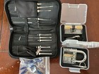 Locksmith Practice Tool Set And Two Clear Locks With Cloth Zipper Close Case