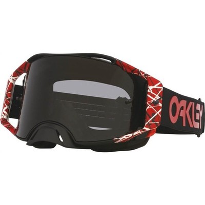 Oakley Airbrake Eddie MX Goggles | Black Red/Dark Grey
