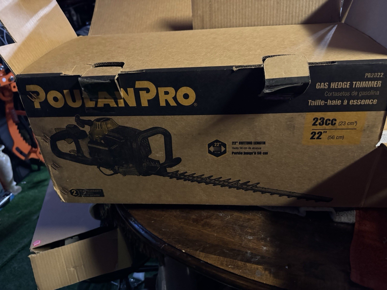 Poulan Pro PR2322 22-Inch 23cc 2 Cycle Gas Powered Dual Sided Hedge Trimmer