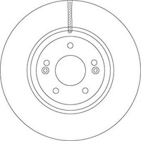 2X Trw DF6545S Bremsscheibe FüR Hyundai