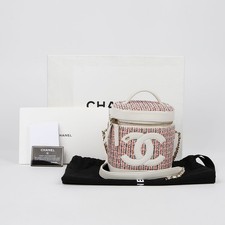 Cc Logo Vanity Shoulder Crossbody Bag Women White One Size