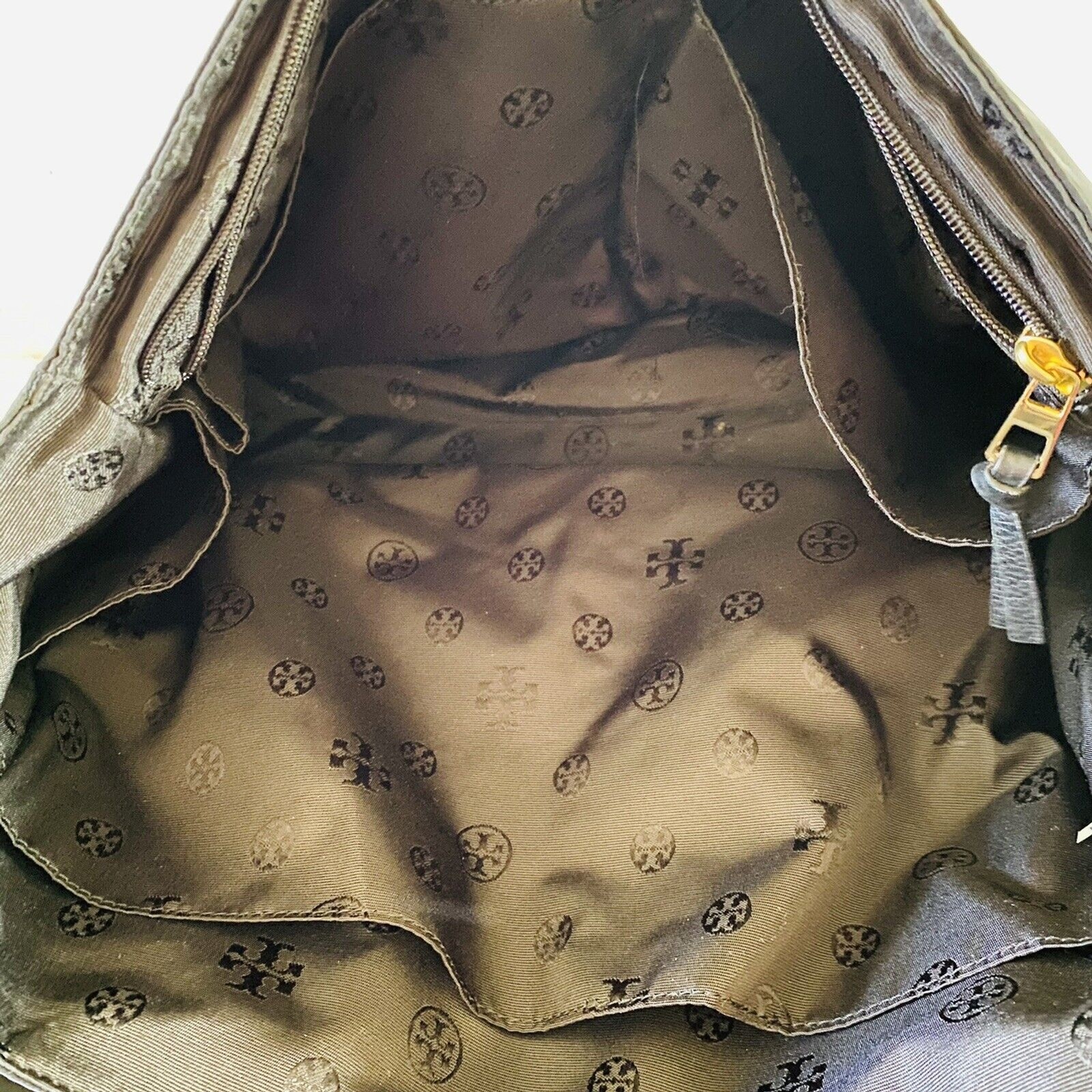 TORY BURCH Solid Black Nylon Large Messenger Bag - image 10