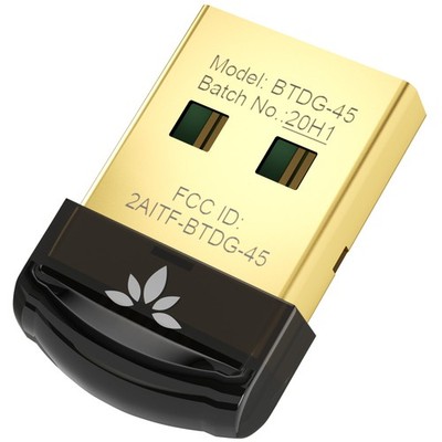 Avantree DG45 USB Bluetooth Adapter Dongle for PC, Computer, Desktop & Black 