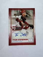 2021 Topps 70 Years of Baseball Series 2 Red 15/25 Tyler Stephenson Auto