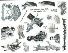 Unmounted Rubber Stamp Plate, Unmounted/Uncut Pink Rubber Stamps