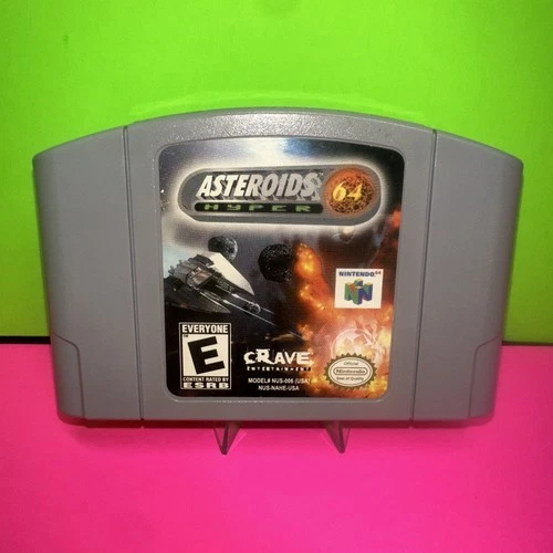 Asteroids Hyper 64 (Nintendo 64, 1999) Cart Only  *Authentic*~Tested~ L@@K