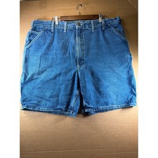 Carhartt Carpenter Denim Shorts Mens 44 Blue B28 DST Relaxed Fit Workwear Cotton