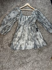 NEW Express Snake Print Smocked Romper Dress –  Size L