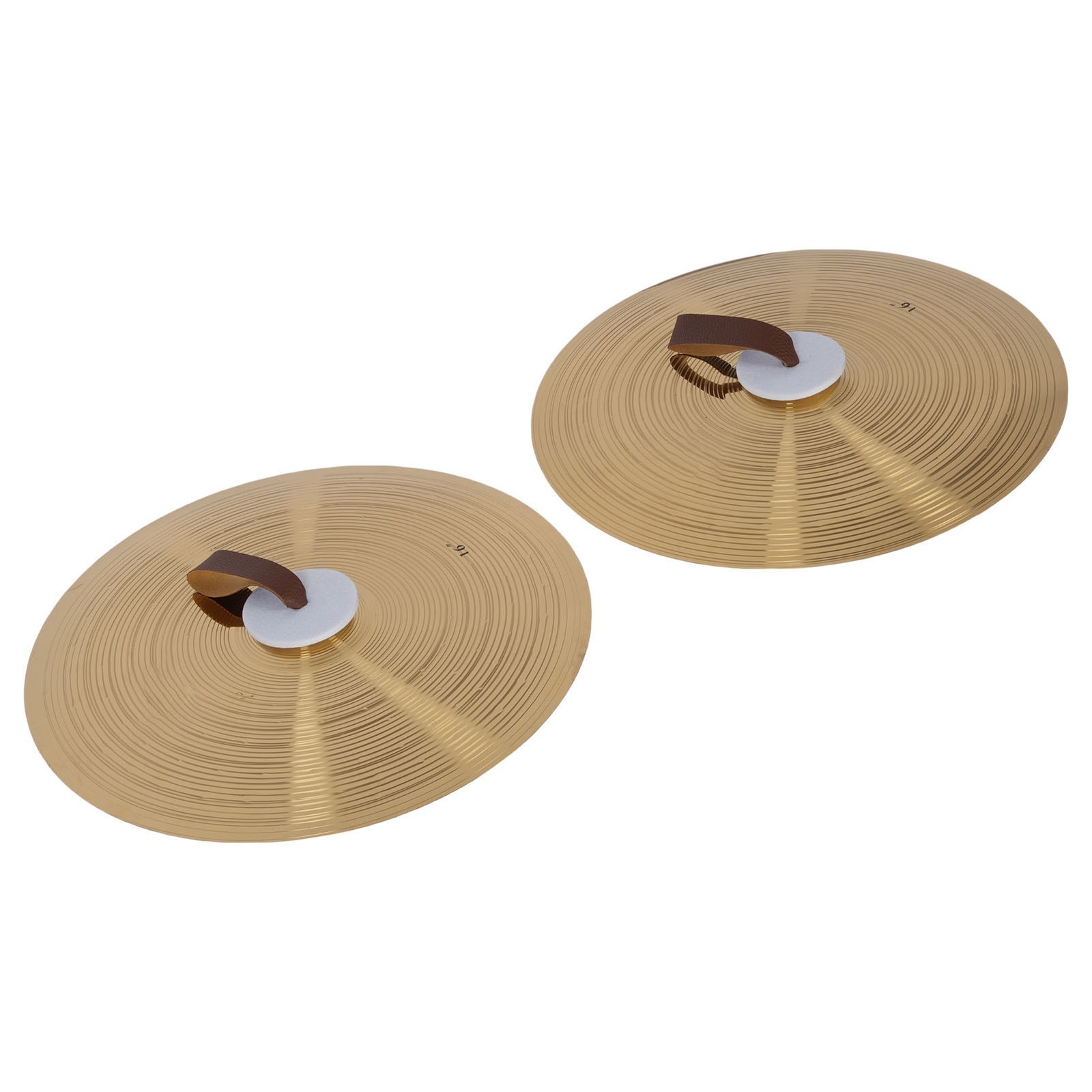 1 Pair Hand Cymbal 16 Inch High Hardness Alloy Percussion Instrument For Musicia