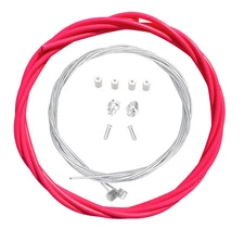 Basic Bicycle Brake Cable Kit for BMX/MTB - NEON PINK