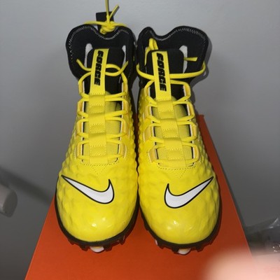 Nike Force Savage Varsity 2 Black Yellow Football Cleats Men Size