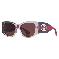 Gucci Brown Cat Eye Ladies Sunglasses GG2115S 005 55 GG2115S 005 55