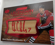 2023-24 Upper Deck Engrained Chris Chelios Auto Legendary Signature Shots /10