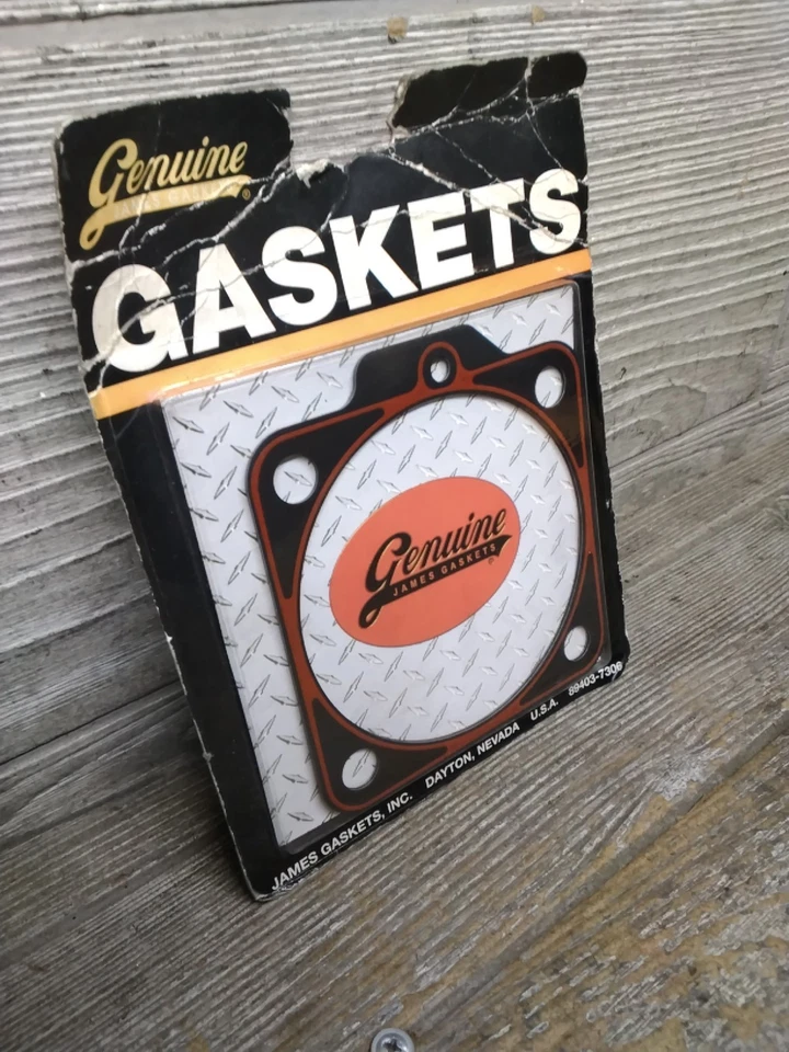 Harley Davidson James 3 5/8th Big Bore.020 Metal Base Gasket Set Jgi-16777-66-sx - Image 3 of 4
