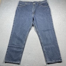Wrangler Hero Relaxed Fit Jeans Mens 42x30 Blue Medium Wash Straight Denim NWT