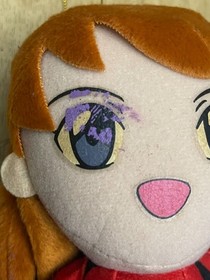 Asuka Langley Neon Genesis Evangelion SEGA 1995 Plush 8.5" Tag Doll Japan DAMAGE