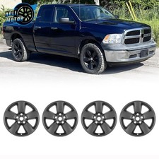 Hubcaps For 2013-2018 Dodge Ram 1500 4pcs 20 Wheels Covers Rim Matte Black