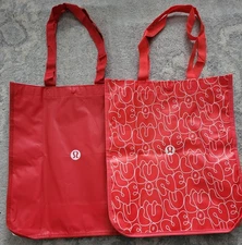 New Lululemon Large Reusable Shopper Bags Lot Of 2, 16x14x6in.