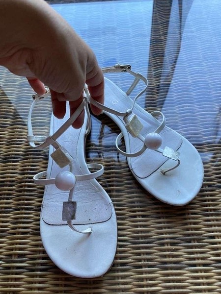 Women Iceberg Heels White Leather 36.5