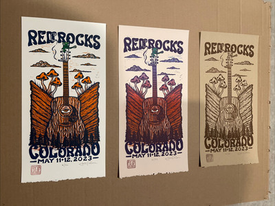 Party Time Design UP ON THE HILL RED ROCKS  23 Billy Strings Set May 11-12 2023
