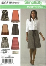 Simplicity Sewing Pattern 4036 Skirt Misses Size 6-14