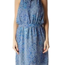 Banana Republic Womens Sleeveless Chiffon Blouson Dress Sz 2