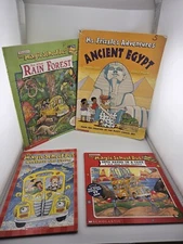 Magic School Bus - Ms Frizzle Rainforest - Egypt Cooking - Storms (4 Books)