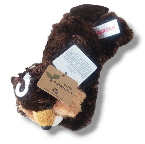 Aurora World 8 Zoll Biber Plüschtier Stofftier Sitzsack Spielzeug Neu - Bild 6 von 15