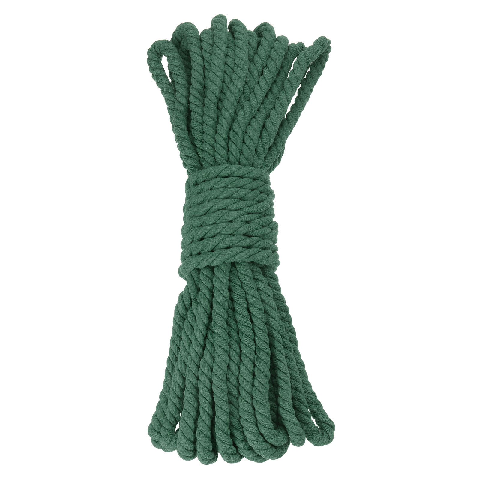 0.5 Inch 50 Feet Macrame Cord, Cotton Cord Rope String - Dark Green