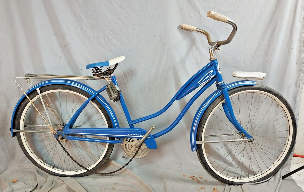 1959 Hawthorne Mongomery Ward Cruiser Bike XX-Small 43cm Blue