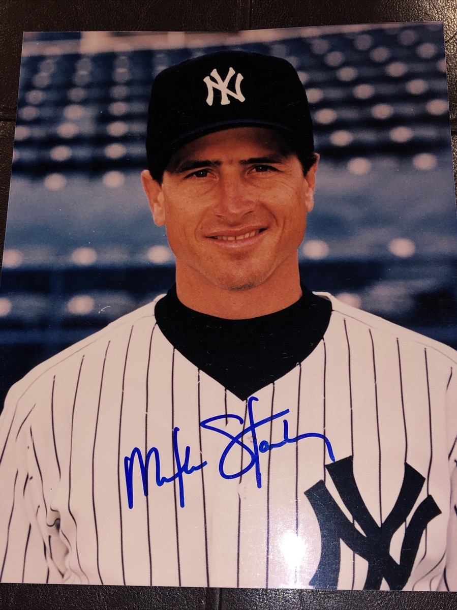 NY Yankees Mike Stanley Signed Autographed 8x10 Photo Auto