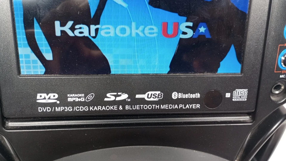 Máquina de Karaoke GF842 7" TFT Pantalla a Color Grabar Bluetooth Luces LED Foto 2 de 4