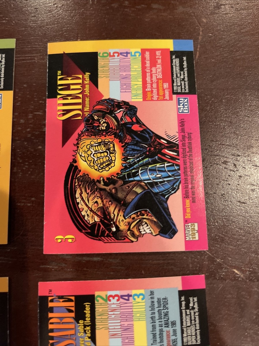 Marvel 1993 Sky Box 9 Trading Card Set (#1 - #9) Ungraded | eBay