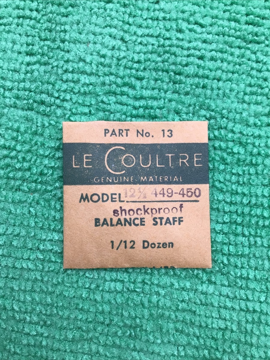 Axe De Balancier Jaeger-LeCoultre (Lecoultre) - Références 447 à 494 - Neuf De Stock Ancien
