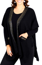 TS TAKING SHAPE One Size Fits All OSFA Glisten Pocket Cape sparkle evening NWT