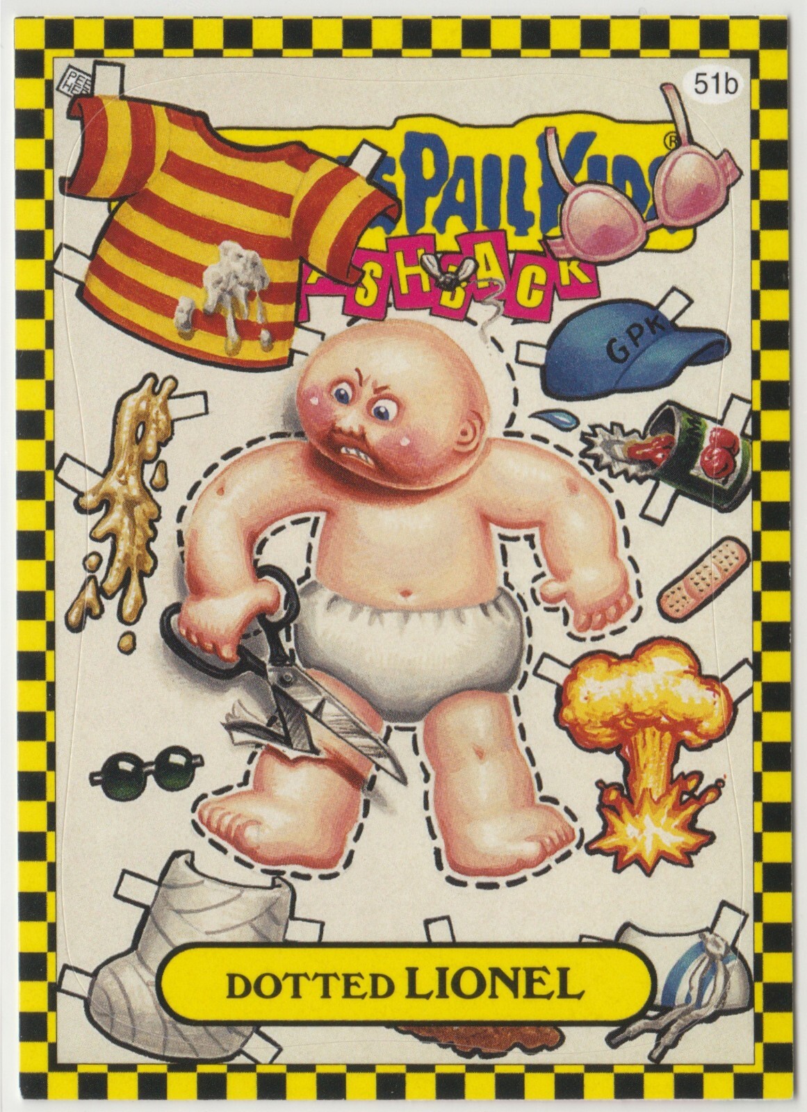 Dotted Lionel 51b Garbage Pail Kids GPK 2010 Flashback Series 1 FB1 Card