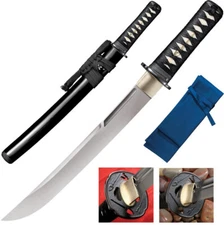 Cold Steel O Tanto (Warrior Series), Black/Silver, with Scabard, 88BT NEW