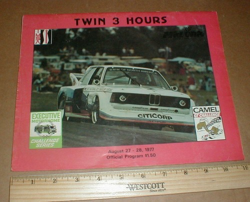 VTG 1977 Camel GT Challenge IMSA Sports Car Racing Program Porsche ...