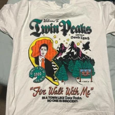 Twin Peaks Rare design White T shirt Classic style tee 100% cotton NH16785