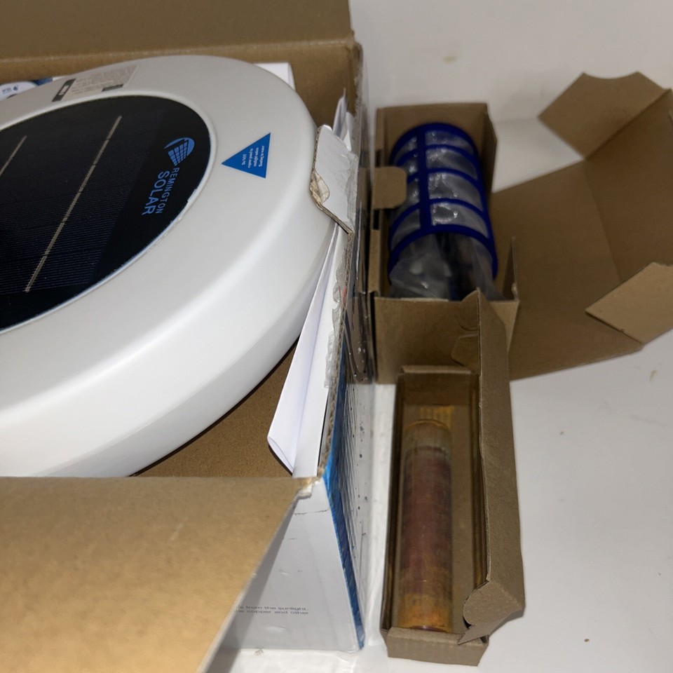 Remington Solar ChlorineFree Sun Shock Pool Ionizer Purifier Open Box