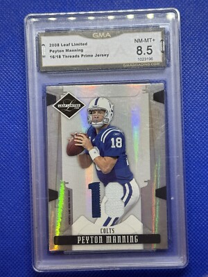 2008 Leaf Limited - #43 Peyton Manning Threads Prime Jersey 16/18