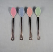 Munchkin Baby Spoons Stainless Steel Soft Bite White Hot Safety LOT 4 China