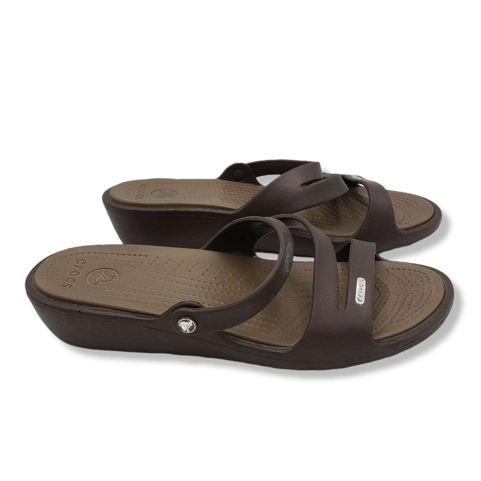 Crocs Patricia Wedge Sandals Womens 11 Slip On Strapp… Gem