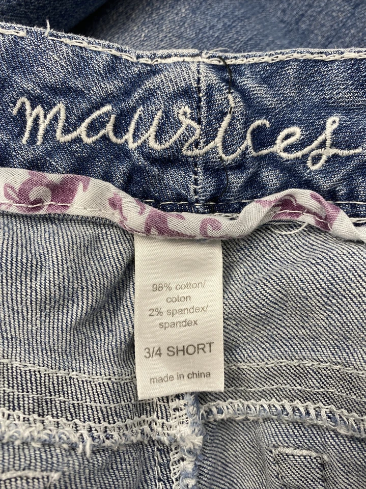 Pantalones de mezclilla cortos Maurices originales para mujer talla 3/4 Foto 4 de 4