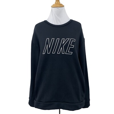 nike women's therma training crew sweatshirt