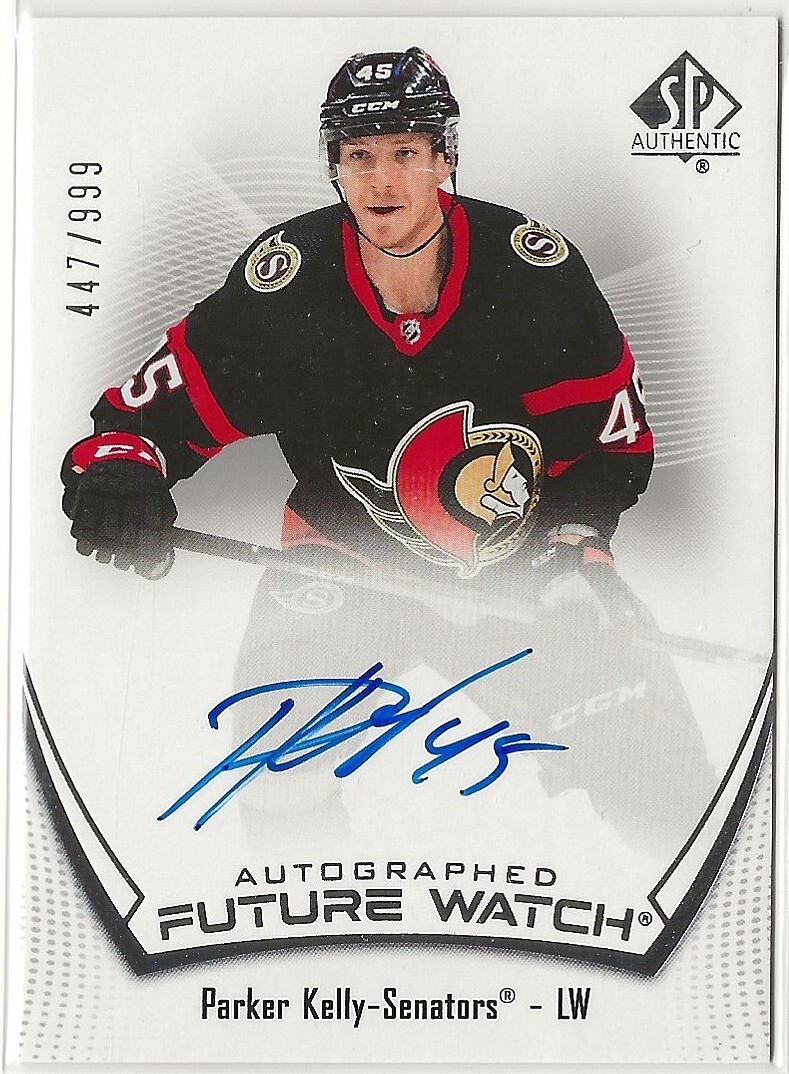 2021 2021-22 SP Authentic Future Watch Auto Rookie #140 Parker Kelly 447/999