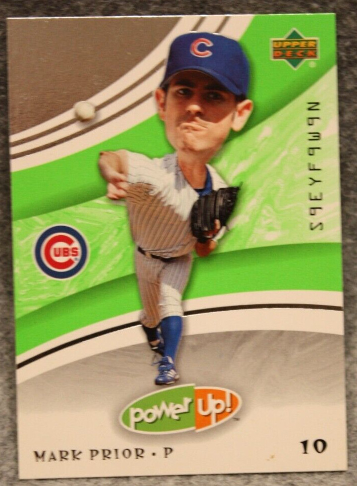 Mark Prior 2004 Upper Deck Power Up! Big Head #65 Cubs Green 10 Points